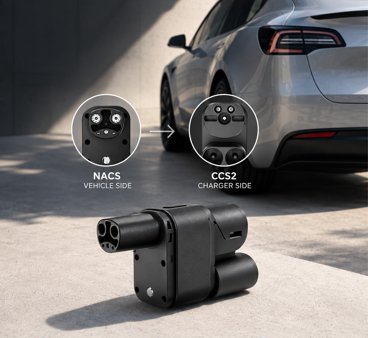 CCS2 to NACS Cybertruck DC Adapter